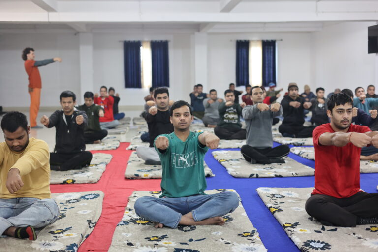Yoga Session at Aarogya Nasha Mukti kendra Dehradun