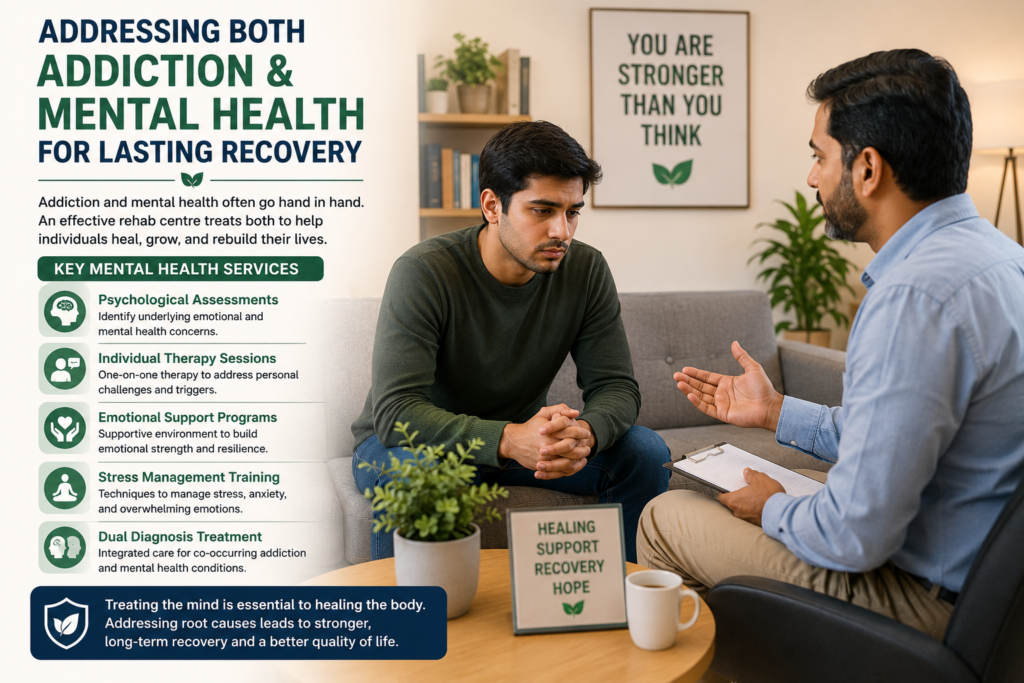 Professional therapy sessions help individuals address emotional challenges, develop coping skills, and strengthen recovery outcomes.