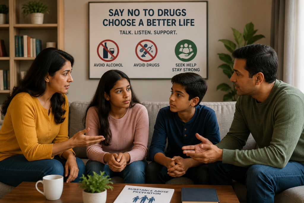 Open communication and family support play a vital role in preventing substance abuse and helping young people make healthier life choices.
