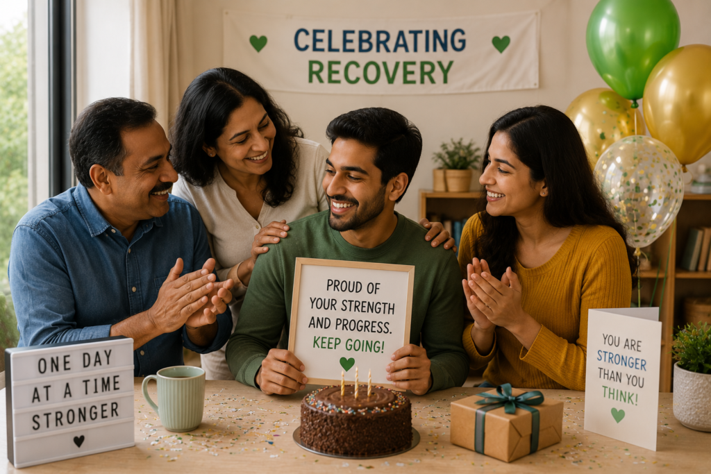Family support and encouragement make every milestone in recovery more meaningful and inspire continued progress.