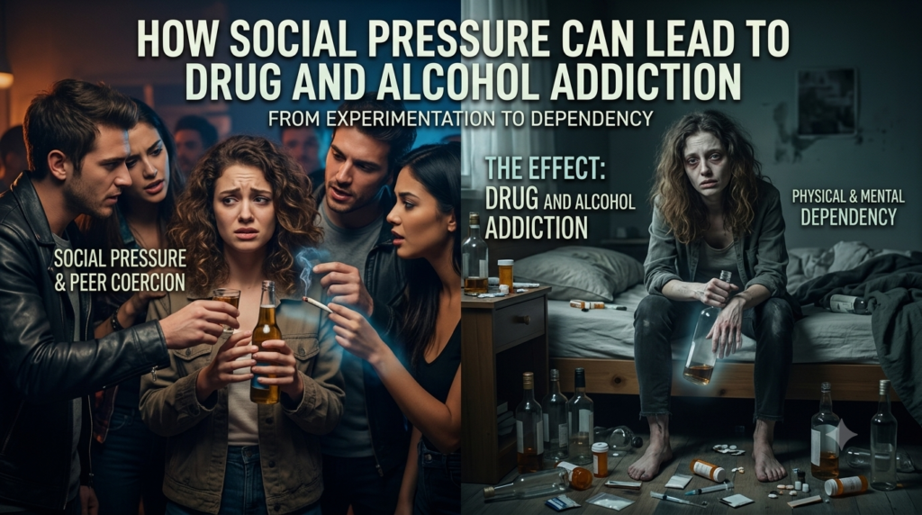 How Social Pressure Can Lead to Drug and Alcohol Addiction