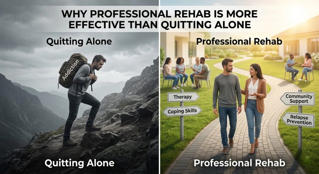Why Professional Rehab Is More Effective Than Quitting Alone 