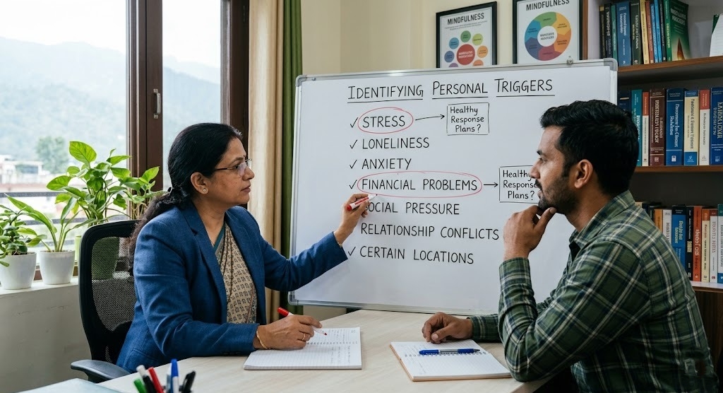 The first step to overcoming triggers is recognizing them.