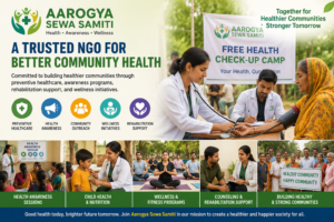 Aarogya Sewa Samiti free community health check-up camp