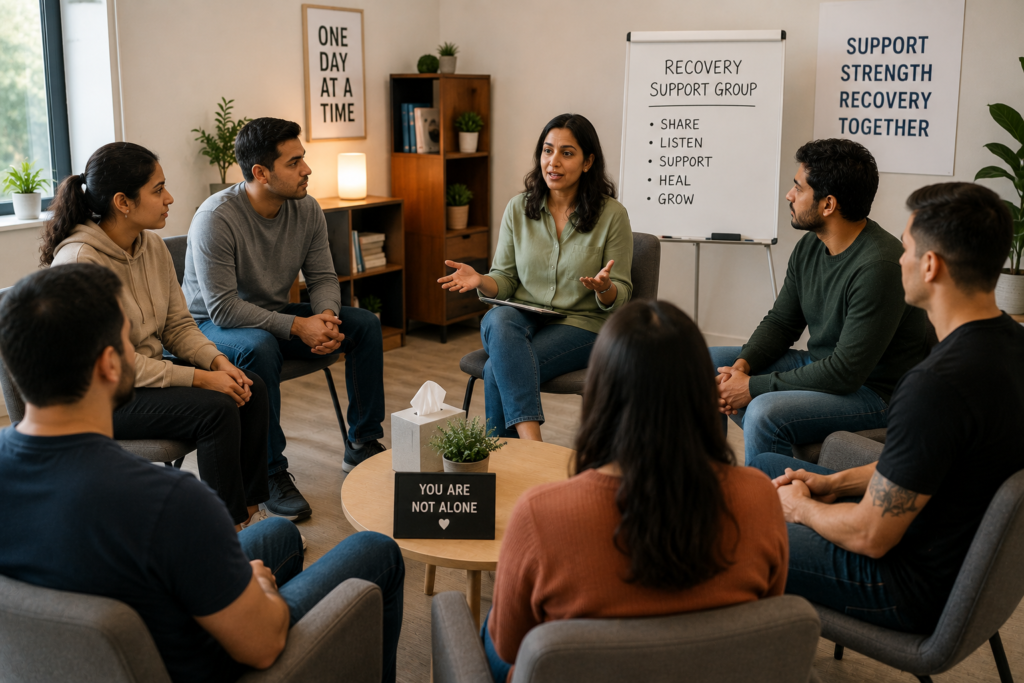 Healing is easier when no one walks the journey alone. Group counseling encourages connection, resilience, and lasting recovery