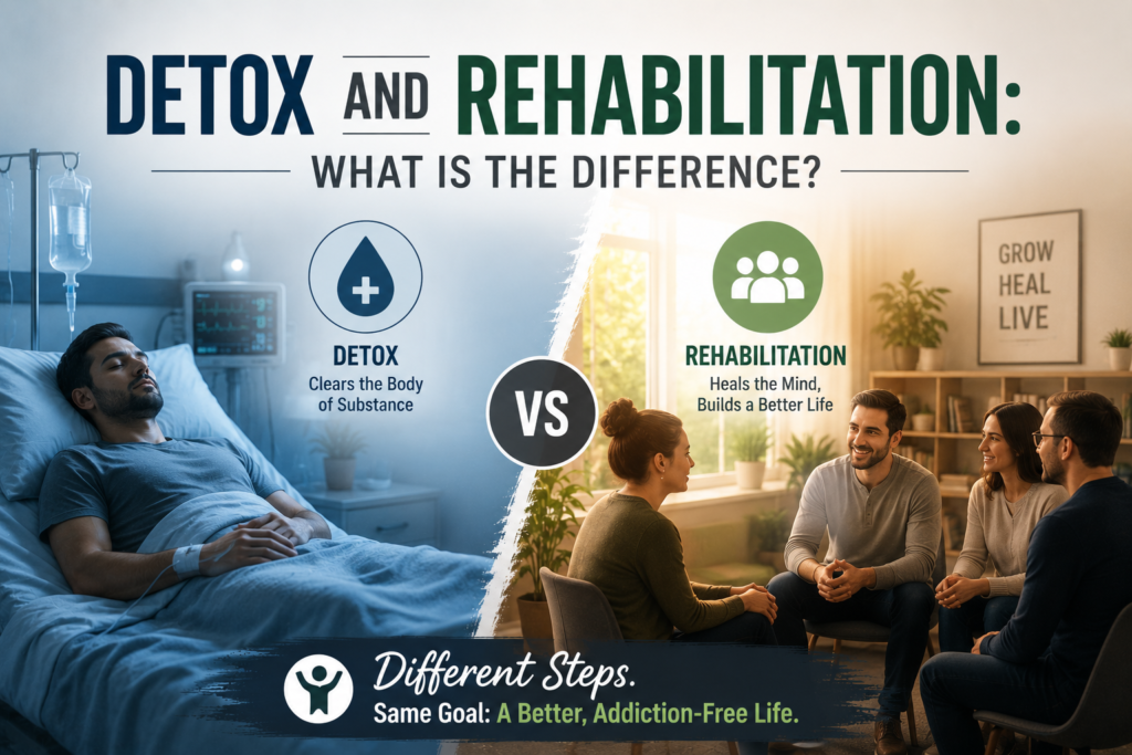 Detox and Rehabilitation: What Is the Difference?