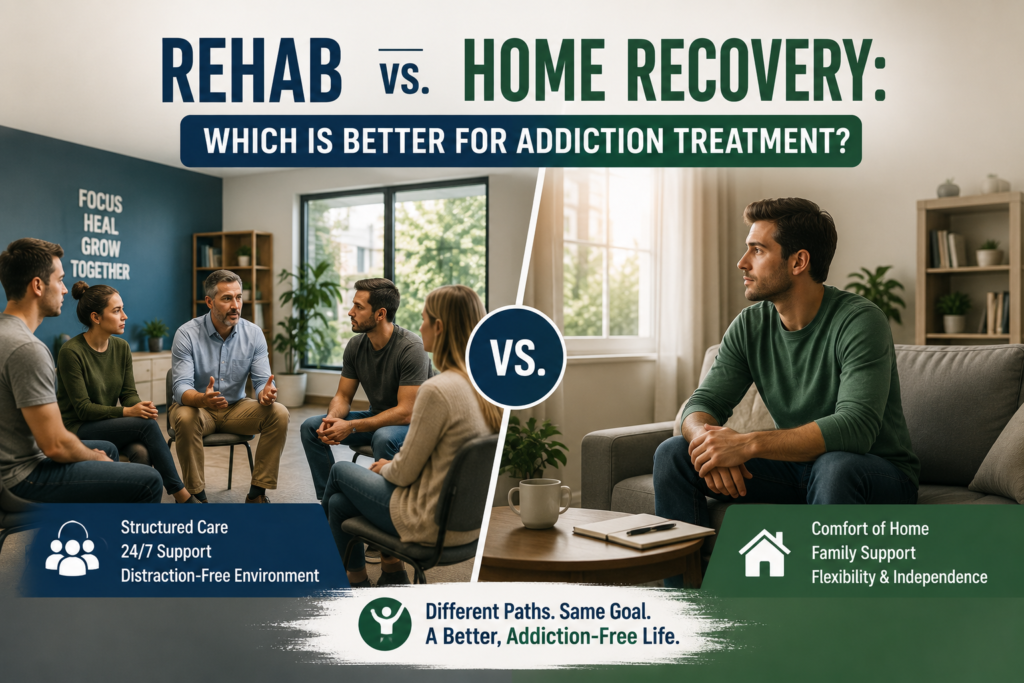 Rehab vs. Home Recovery: Which Is Better for Addiction Treatment?