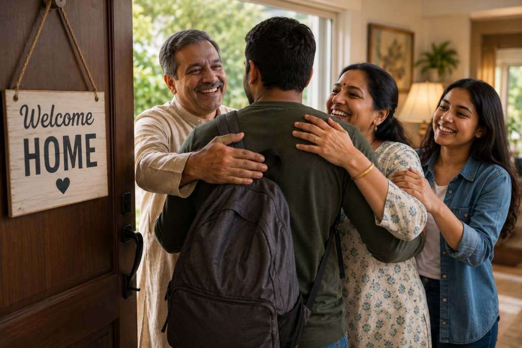 A caring and supportive family environment helps individuals maintain long-term recovery after treatment.