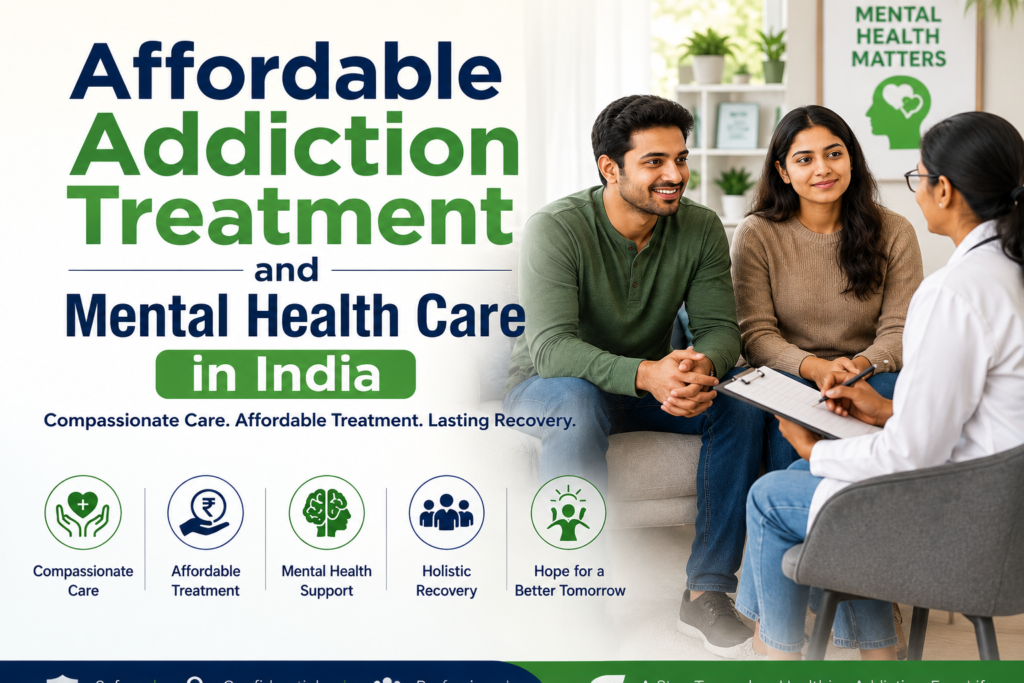 Affordable Addiction Treatment and Mental Health Care in India